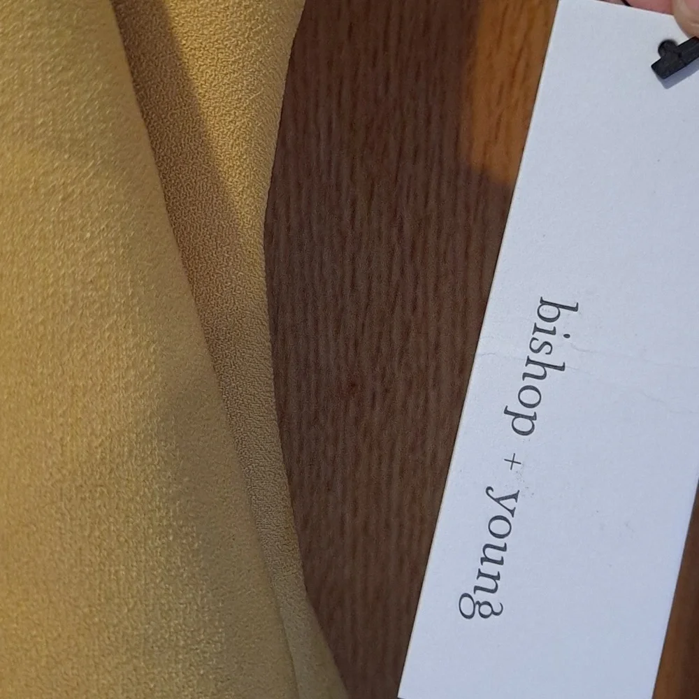 NWT Anthropologie Bishop + Young Sunflower Yellow One Sleeve Camisole Top - Picture 8 of 9